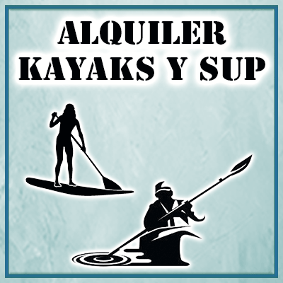 Alquiler kayaks y sup. Turma Ocio.