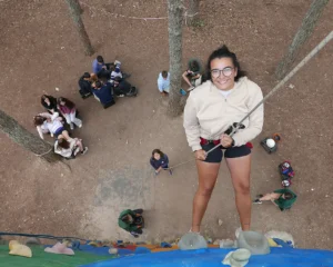 rapel en rocodromo