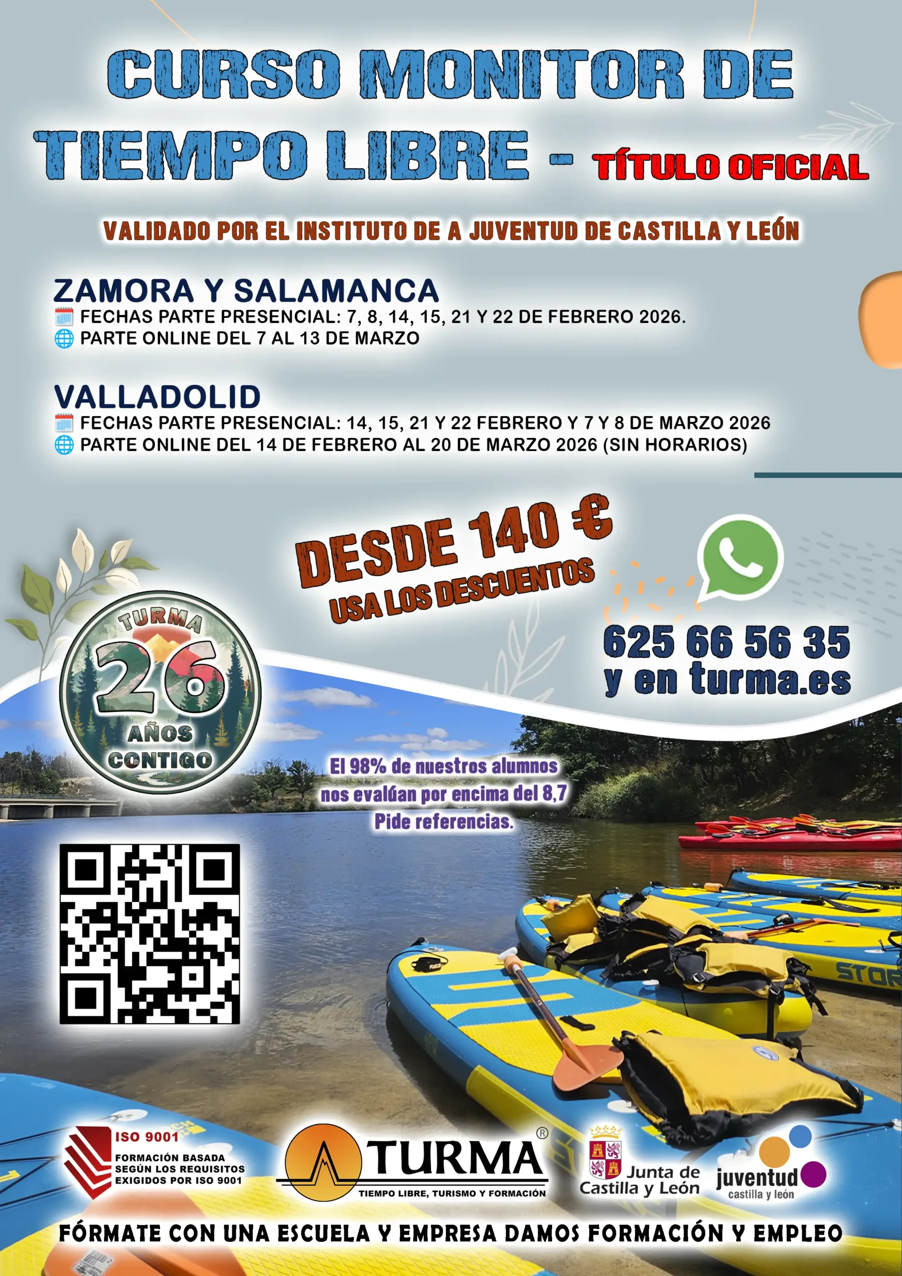 curso monitor tiempo libre oficial