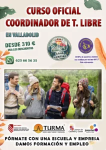 cartel curso coordinador de coordinador de tiempo libre
