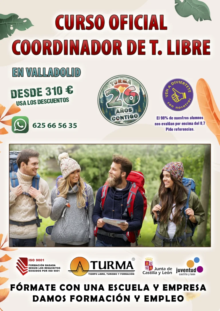 CURSO COORDINADOR DE TIEMPO LIBRE VALLADOLID
