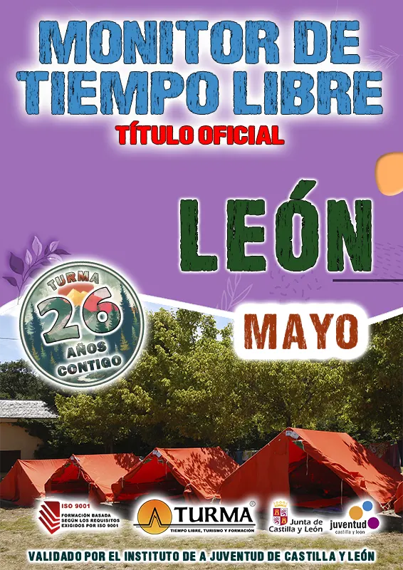 CARTEL CURSO MONITOR MAYO LEÓN